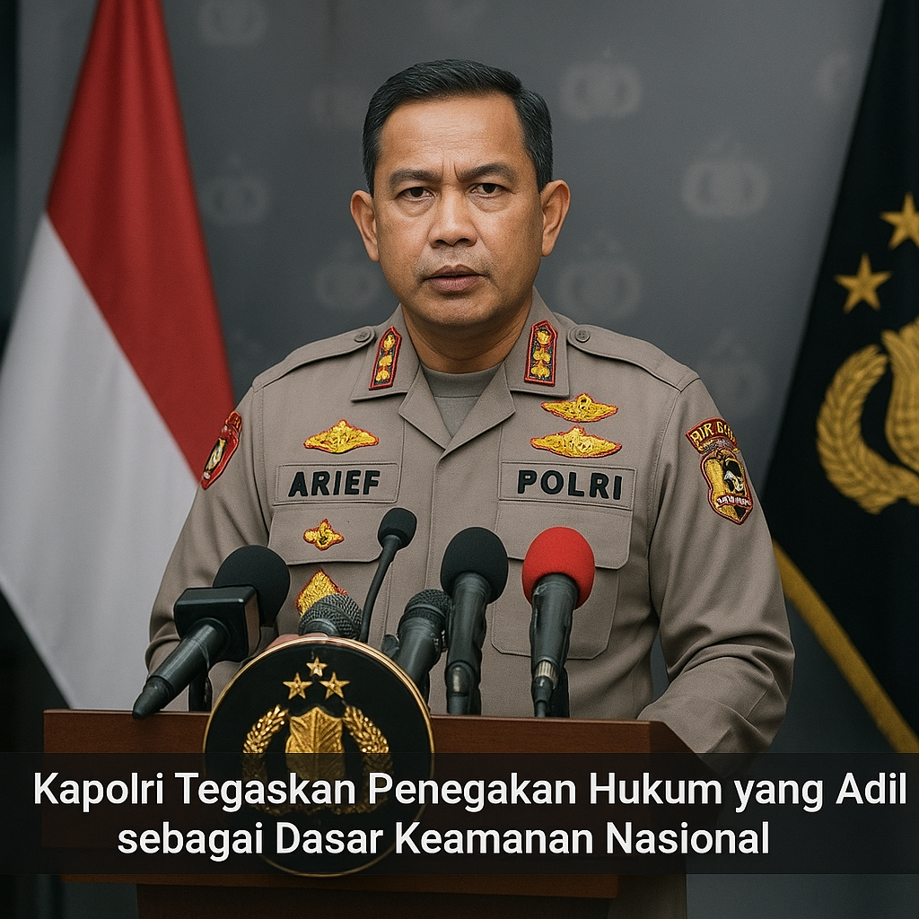 Kapolri Tegaskan Penegakan Hukum yang Adil sebagai Dasar Keamanan Nasional