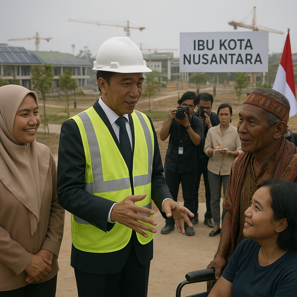 Presiden Tinjau Pembangunan Ibu Kota Nusantara, Tekankan Prinsip Inklusivitas dan Keberlanjutan