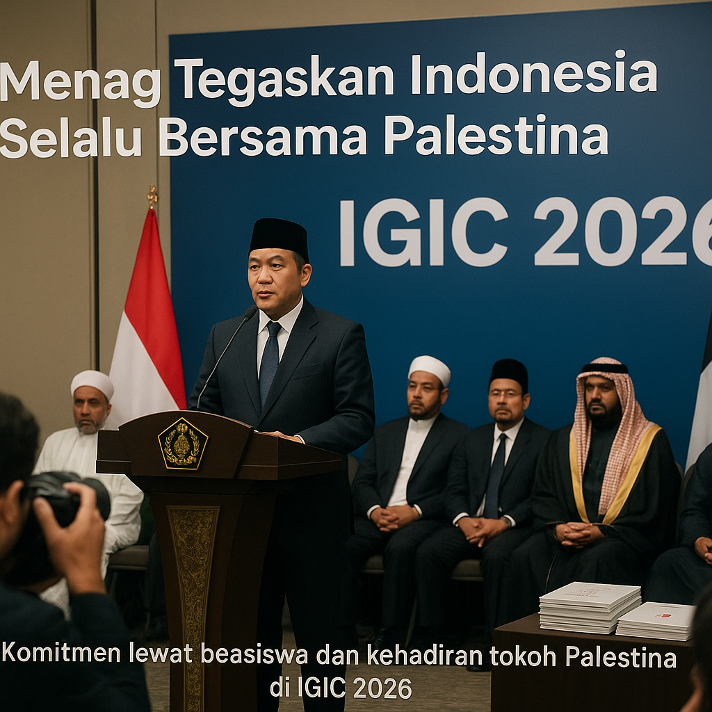 Menag Tegaskan Indonesia Selalu Bersama Palestina