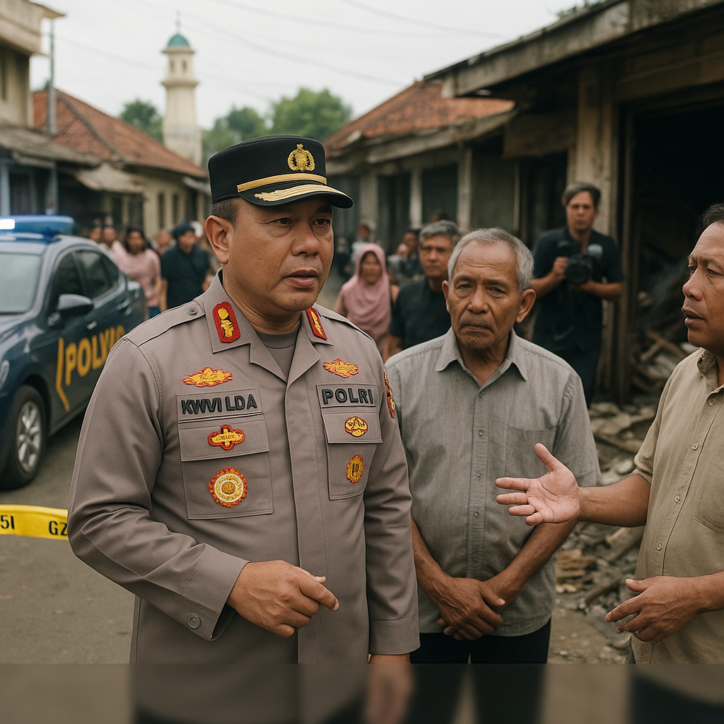 Kapolda Jabar Tinjau Pasca-Bentrok Warga, Tegaskan Pendekatan Hukum dan Dialog