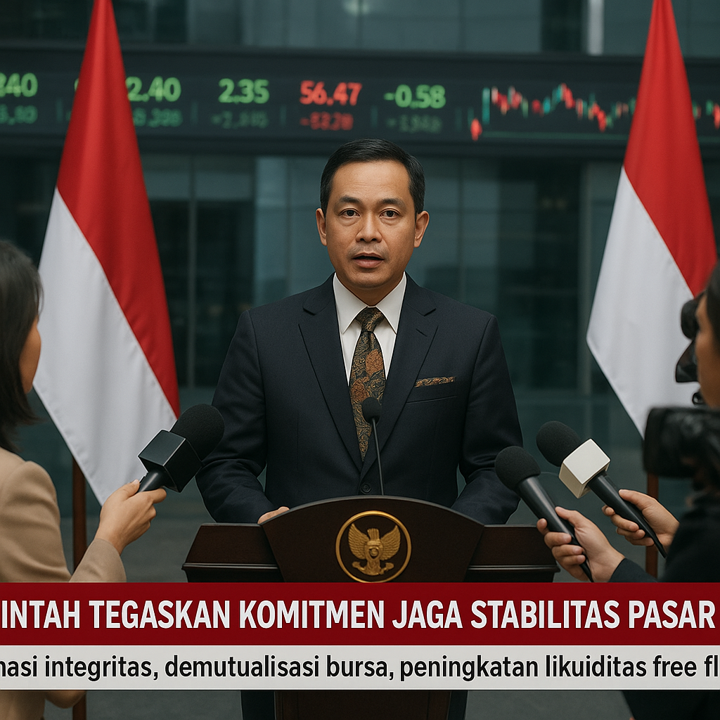 Pemerintah Tegaskan Komitmen Jaga Stabilitas Pasar Modal