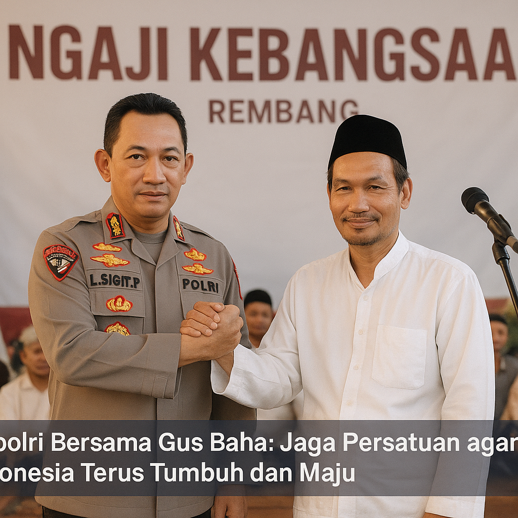 Kapolri Bersama Gus Baha: Jaga Persatuan agar Indonesia Terus Tumbuh dan Maju