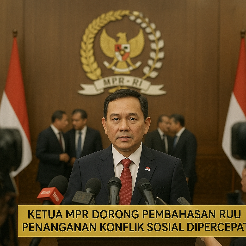 Ketua MPR Dorong Pembahasan RUU Penanganan Konflik Sosial Dipercepat