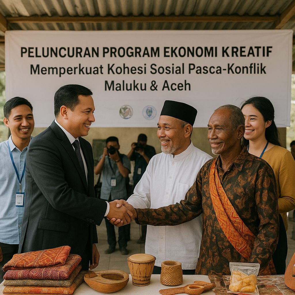 Pemerintah Luncurkan Program Ekonomi Kreatif untuk Perkuat Kohesi Sosial di Wilayah Pasca-Konflik