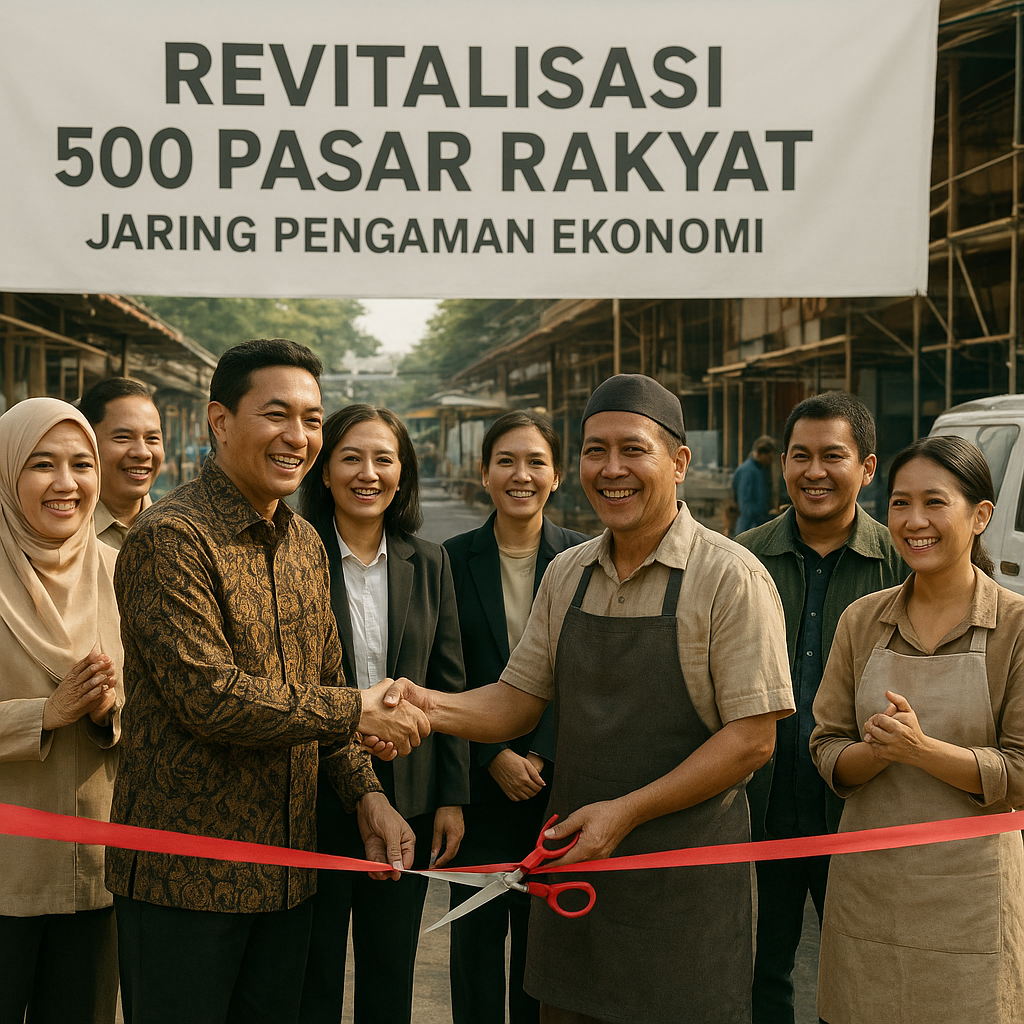 Pemerintah dan Pelaku Usaha Sepakat Revitalisasi Pasar Rakyat untuk Jaring Pengaman Ekonomi