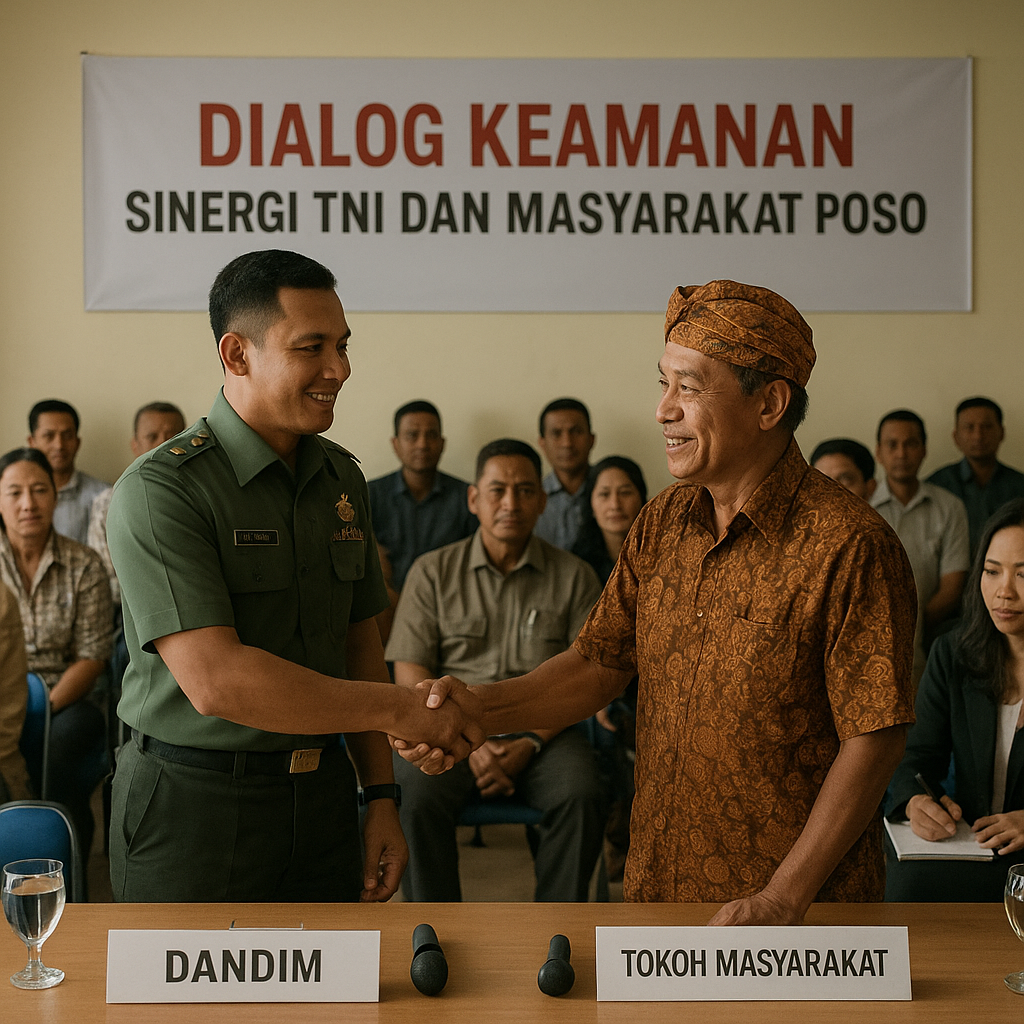 Sinergi TNI dan Masyarakat Poso Diperkuat Lewat Dialog Keamanan