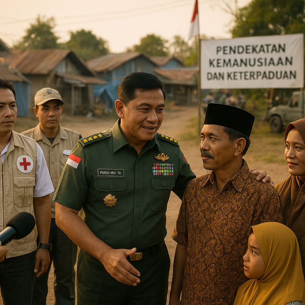 Panglima TNI Tekankan Pendekatan Kemanusiaan dan Keterpaduan dalam Penanganan Keamanan di Wilayah Rawan