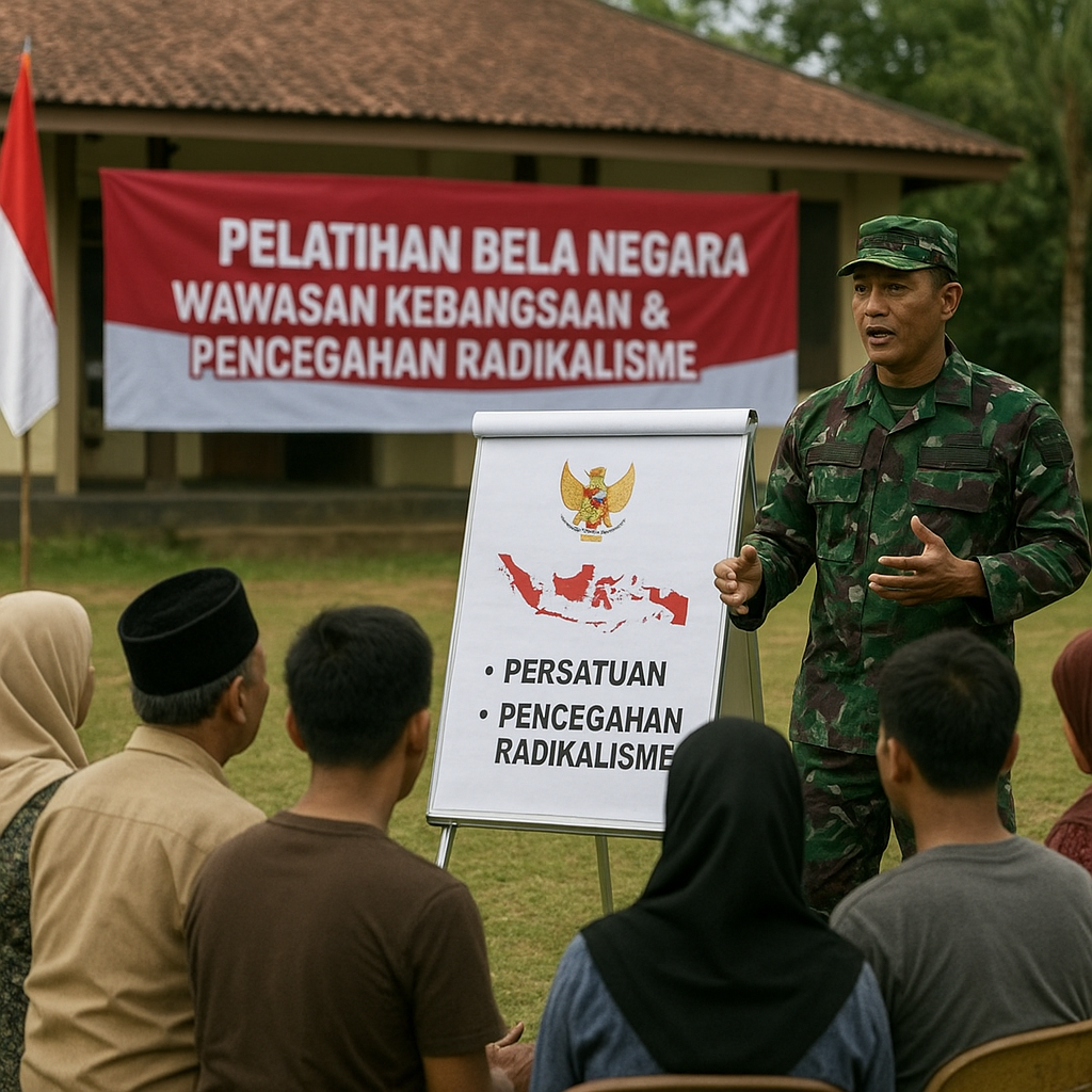 Pelatihan Bela Negara TNI Fokus pada Wawasan Kebangsaan dan Cegah Radikalisme