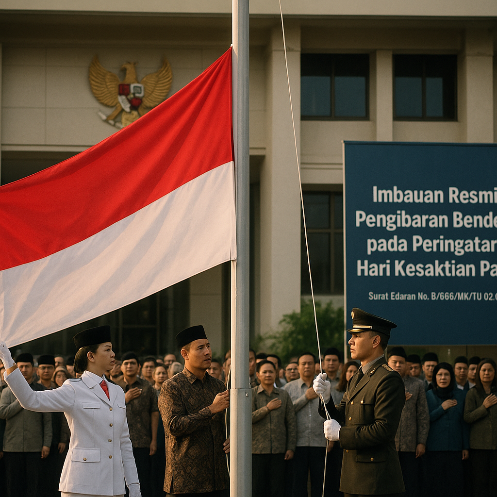 Imbauan Resmi Pengibaran Bendera pada Peringatan Hari Kesaktian Pancasila