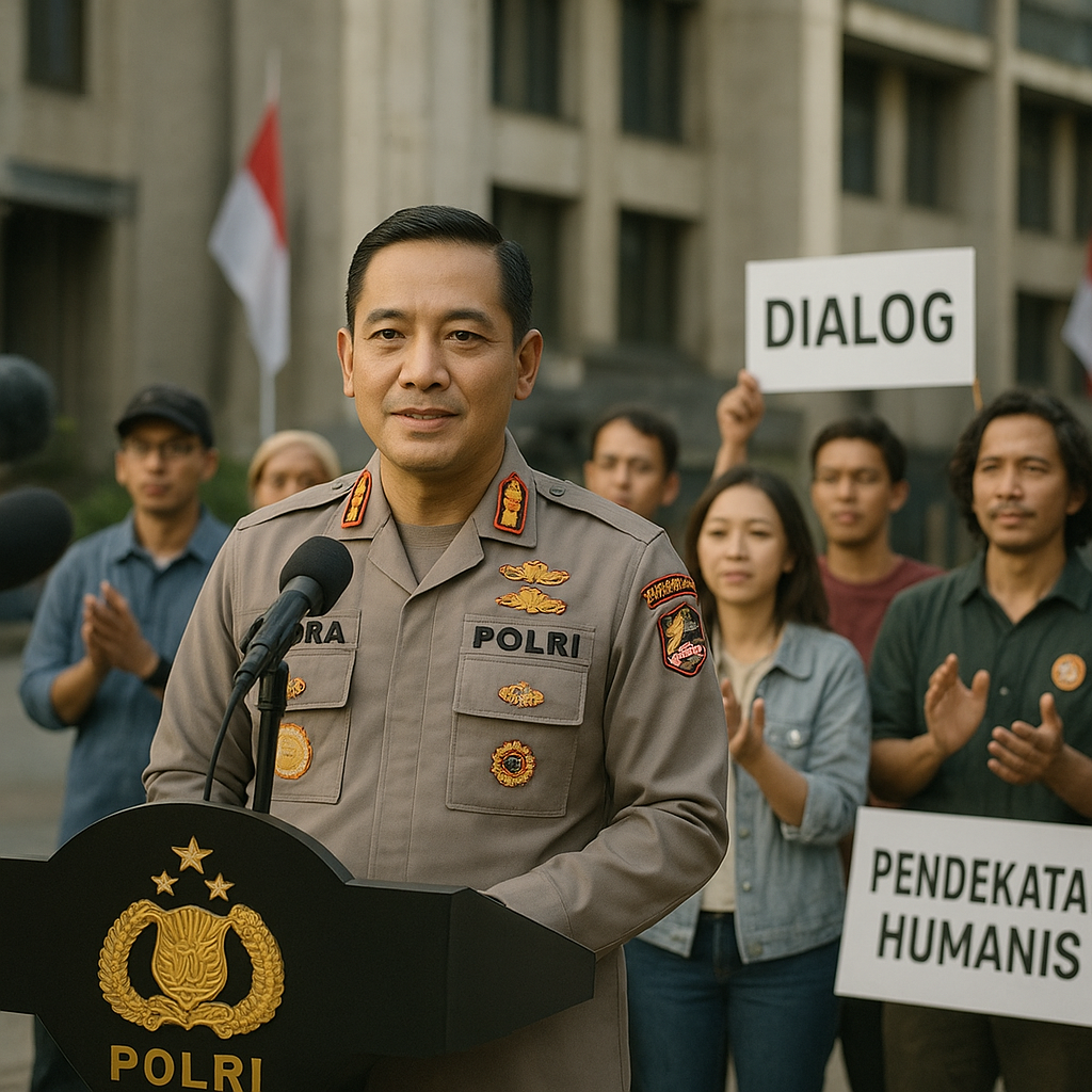 Kapolri Tekankan Pendekatan Humanis dan Dialog dalam Penanganan Aksi Unjuk Rasa