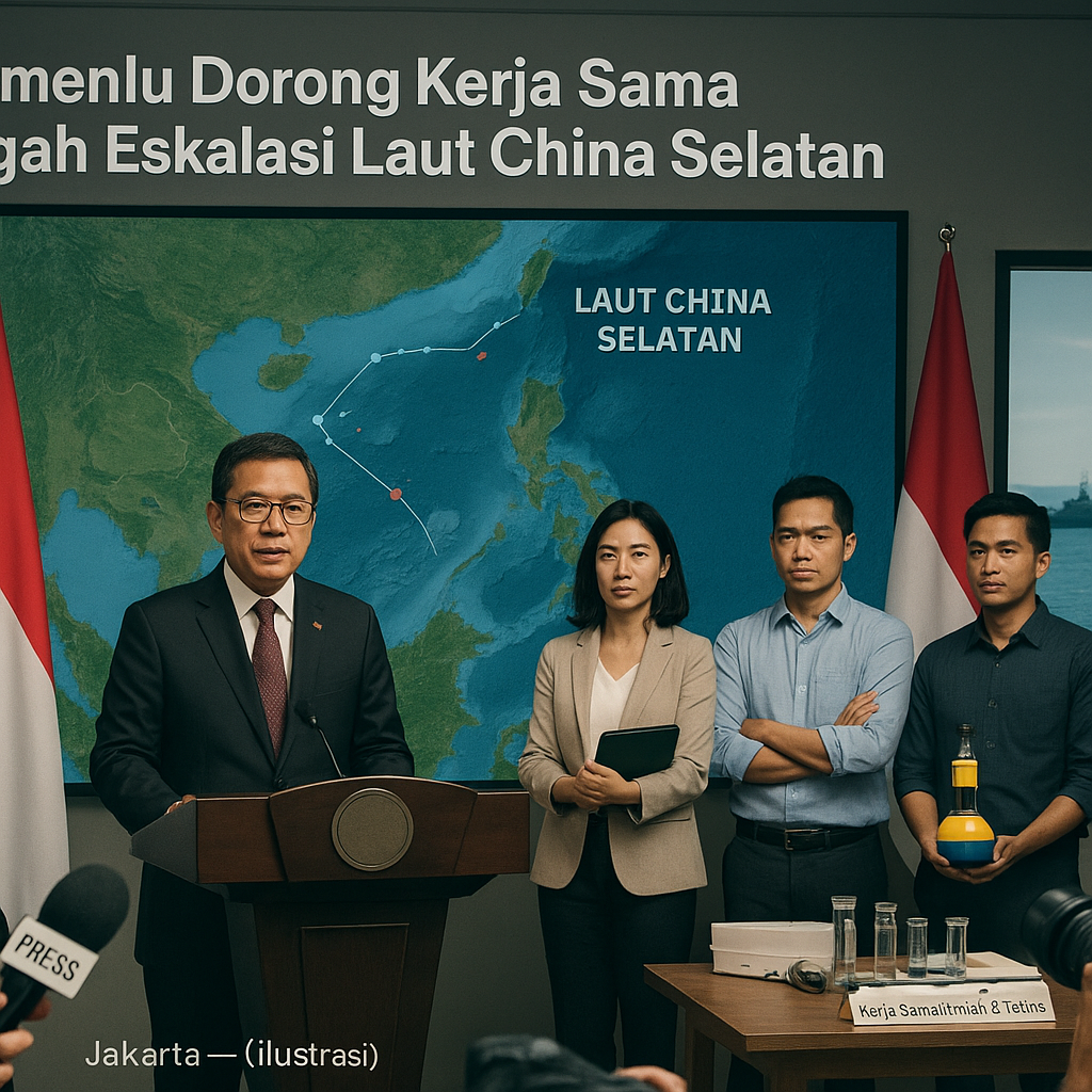 Wamenlu Dorong Kerja Sama Cegah Eskalasi Laut China Selatan