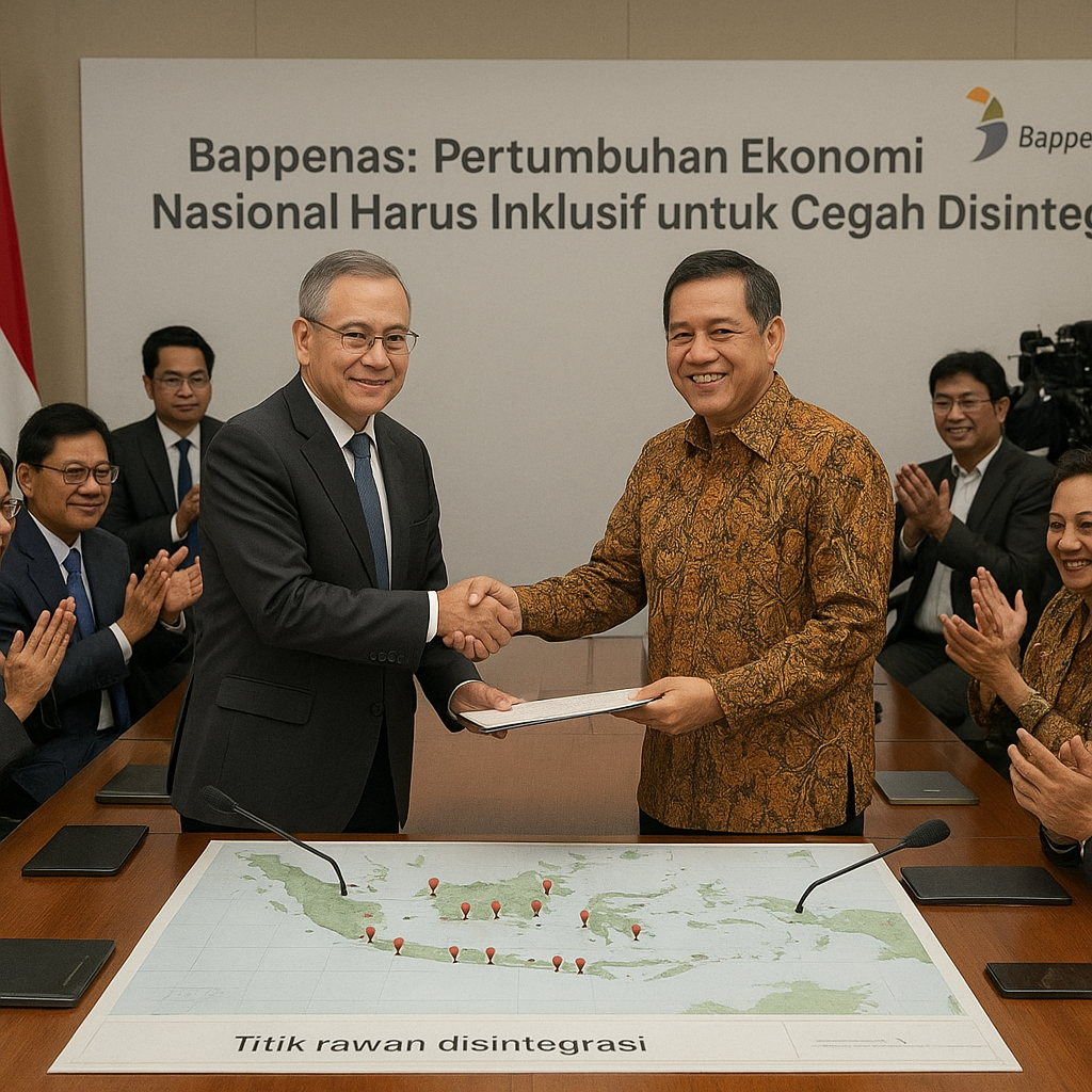 Bappenas: Pertumbuhan Ekonomi Nasional Harus Inklusif untuk Cegah Disintegrasi