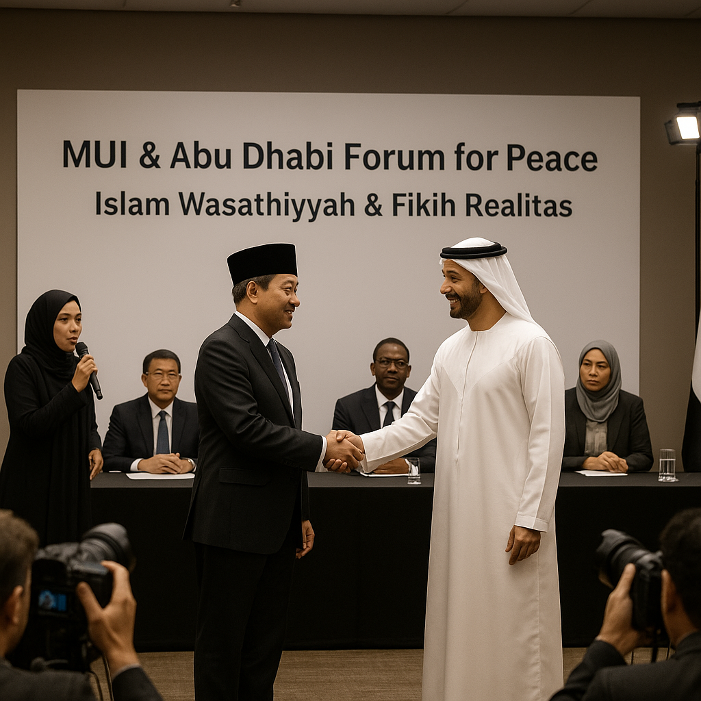 MUI dan Abu Dhabi Forum for Peace Bahas Islam Wasathiyyah dan Fikih Realitas