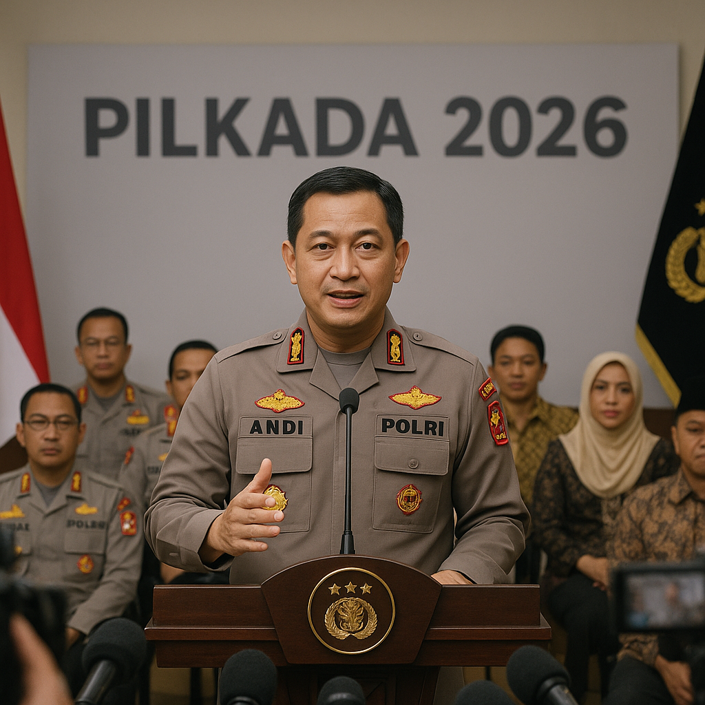 TribunNews: Kapolri Tegaskan Pengamanan Pilkada Serentak Harus Humanis dan Dialogis