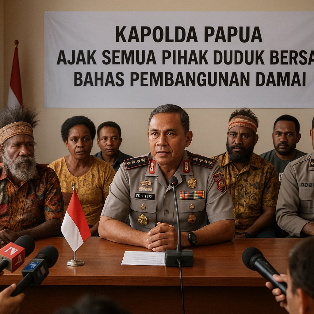 Kapolda Papua Ajak Semua Pihak Duduk Bersama Bahas Pembangunan Damai