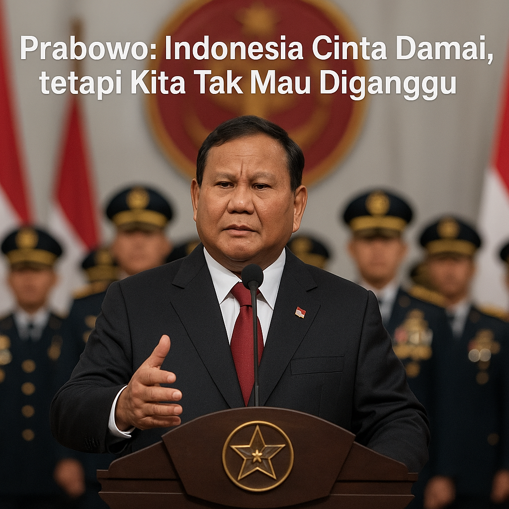 Prabowo: Indonesia Cinta Damai, tetapi Kita Tak Mau Diganggu