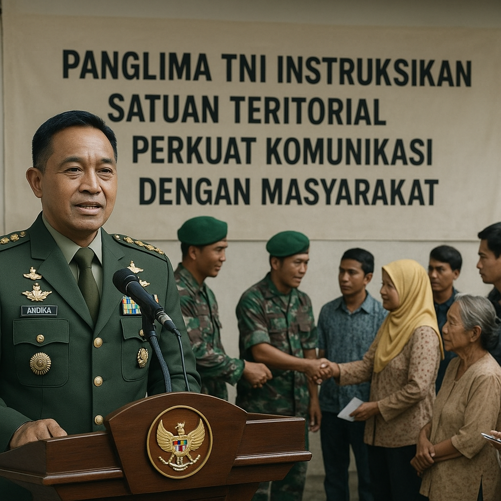 Panglima TNI Instruksikan Satuan Teritorial Perkuat Komunikasi dengan Masyarakat