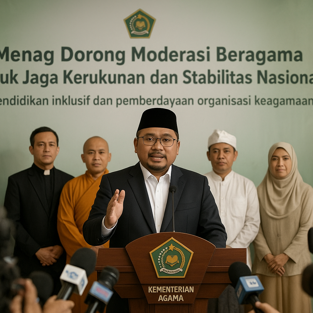 Menag Dorong Moderasi Beragama untuk Jaga Kerukunan dan Stabilitas Nasional