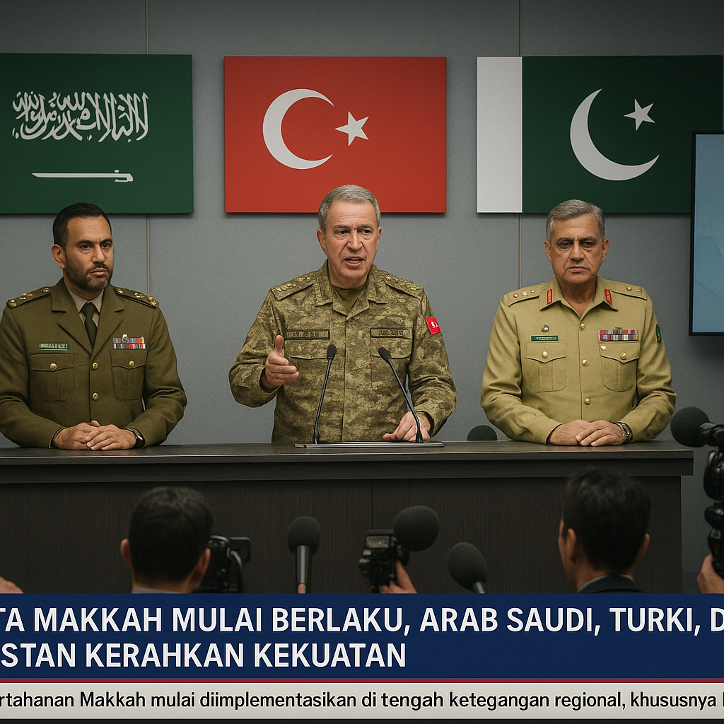 Pakta Makkah Mulai Berlaku, Arab Saudi, Turki, dan Pakistan Kerahkan Kekuatan