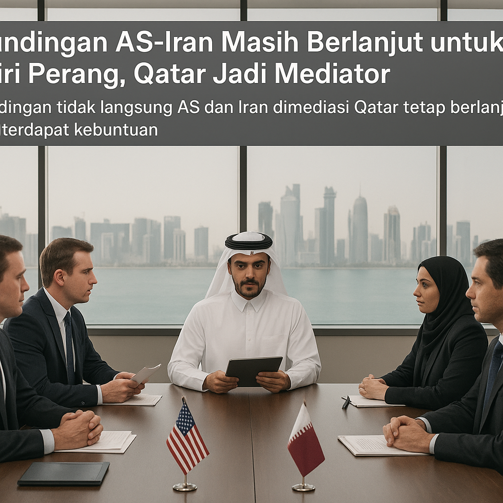 Perundingan AS-Iran Masih Berlanjut untuk Akhiri Perang, Qatar Jadi Mediator