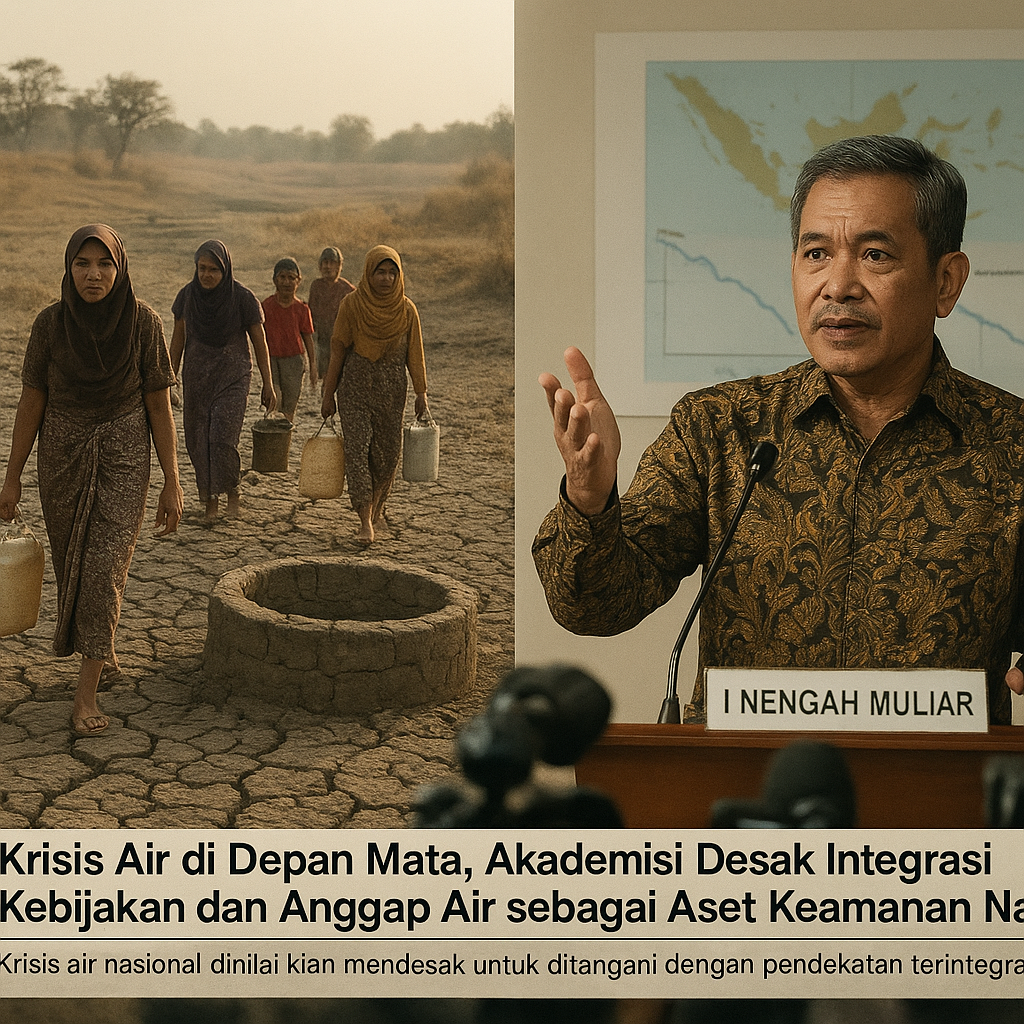Krisis Air di Depan Mata, Akademisi Desak Integrasi Kebijakan dan Anggap Air sebagai Aset Keamanan Nasional