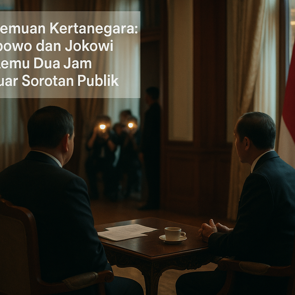 Pertemuan Kertanegara: Prabowo dan Jokowi Bertemu Dua Jam di Luar Sorotan Publik