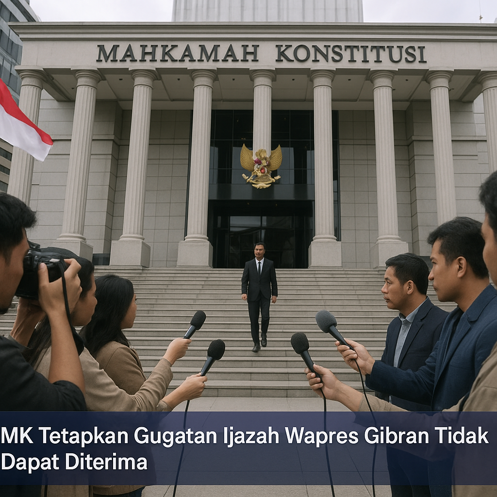 MK Tetapkan Gugatan Ijazah Wapres Gibran Tidak Dapat Diterima