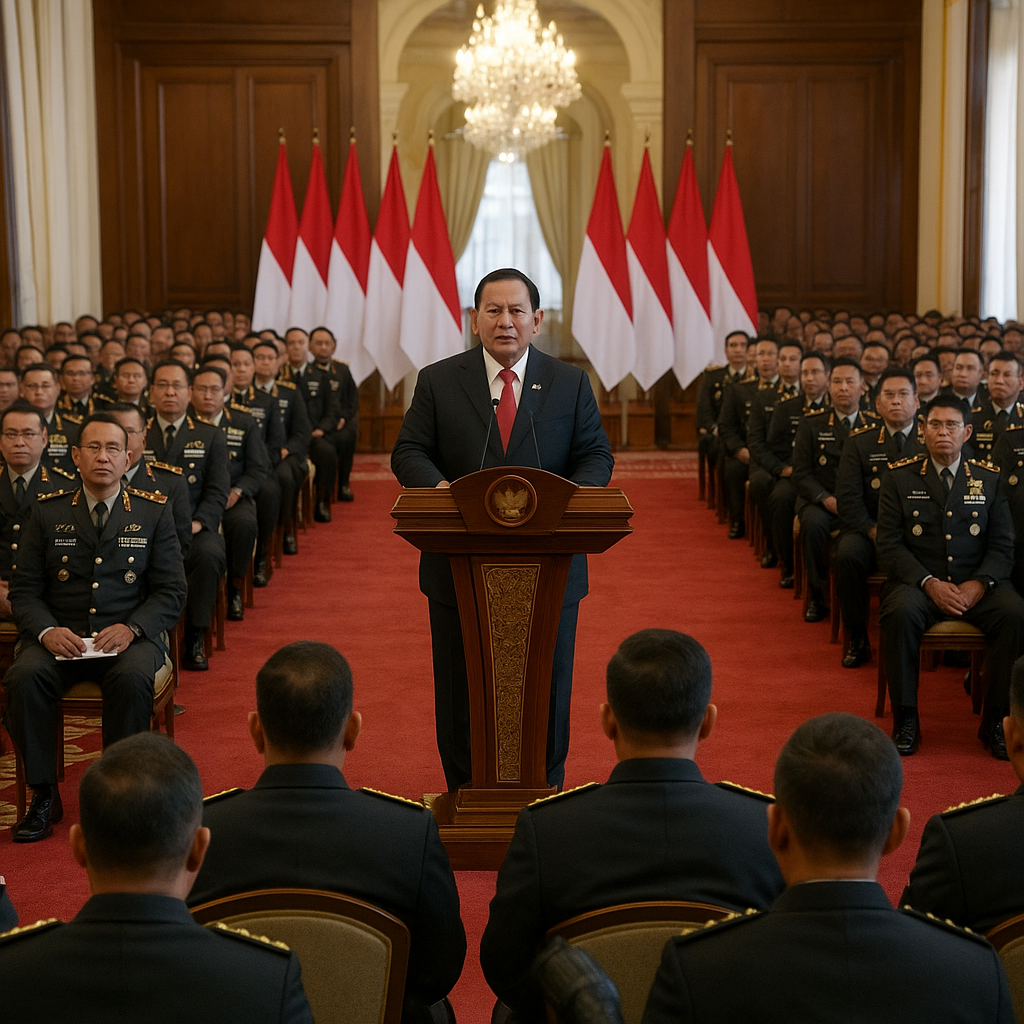 Taklimat Prabowo ke 800 Pati TNI-Polri: Jaga Kepercayaan, Tanpa Ego Sektoral