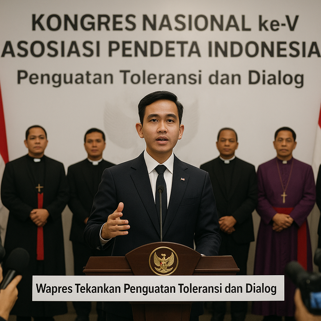 Wapres Tekankan Penguatan Toleransi dan Dialog dalam Kongres Pendeta Indonesia