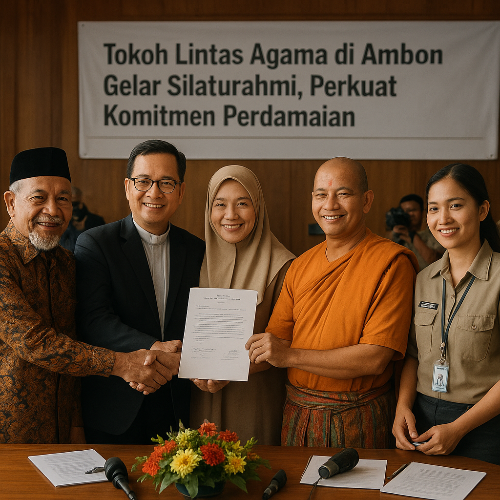 Tokoh Lintas Agama di Ambon Gelar Silaturahmi, Perkuat Komitmen Perdamaian