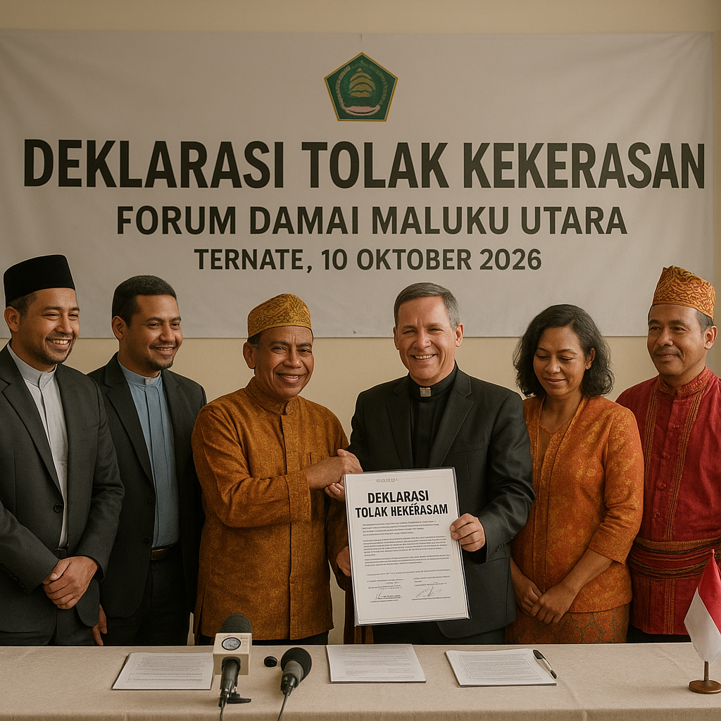 Forum Damai Maluku Utara Hasilkan Deklarasi Tolak Kekerasan