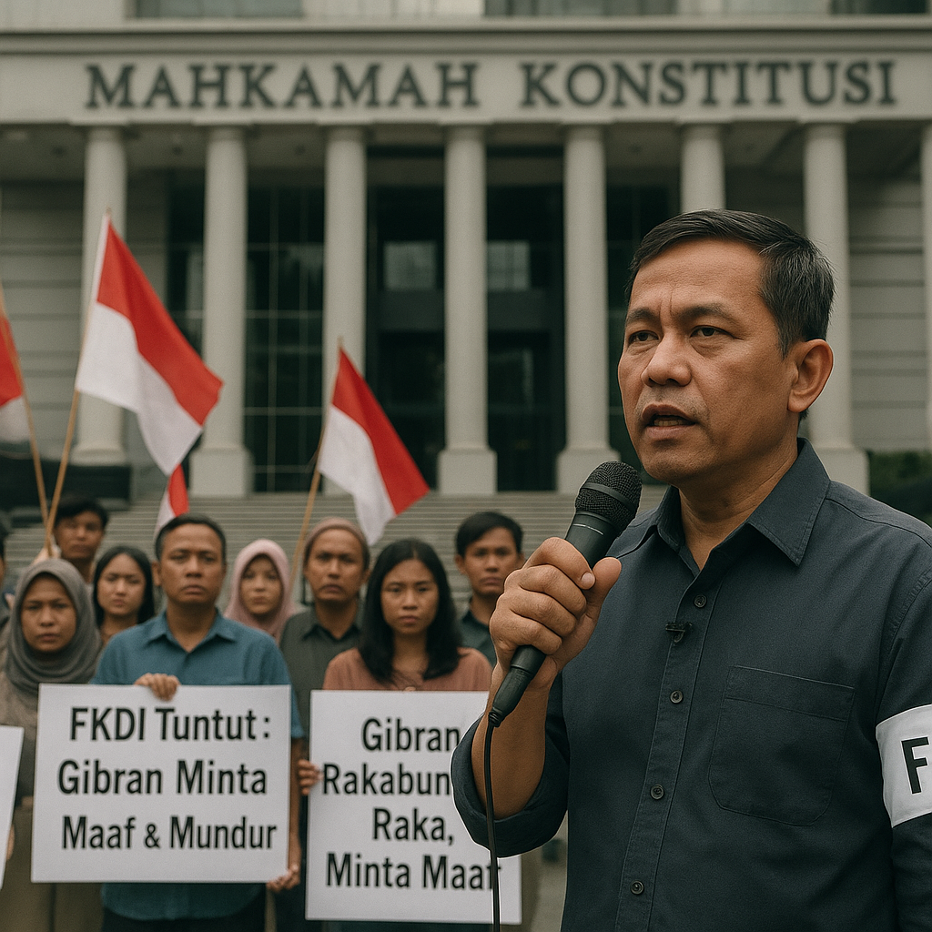 FKDI Tuntut Gibran Minta Maaf dan Mundur Usai Putusan MK
