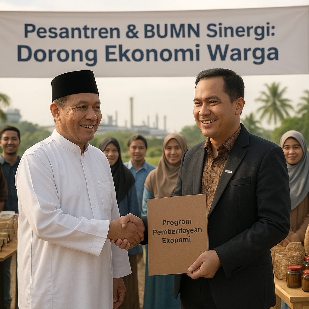 Pesantren dan BUMN Sinergi Dorong Ekonomi Warga Sekitar Kawasan Industri