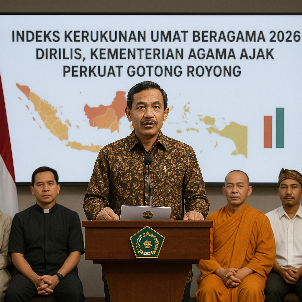 Indeks Kerukunan Umat Beragama 2026 Dirilis, Kementerian Agama Ajak Perkuat Gotong Royong