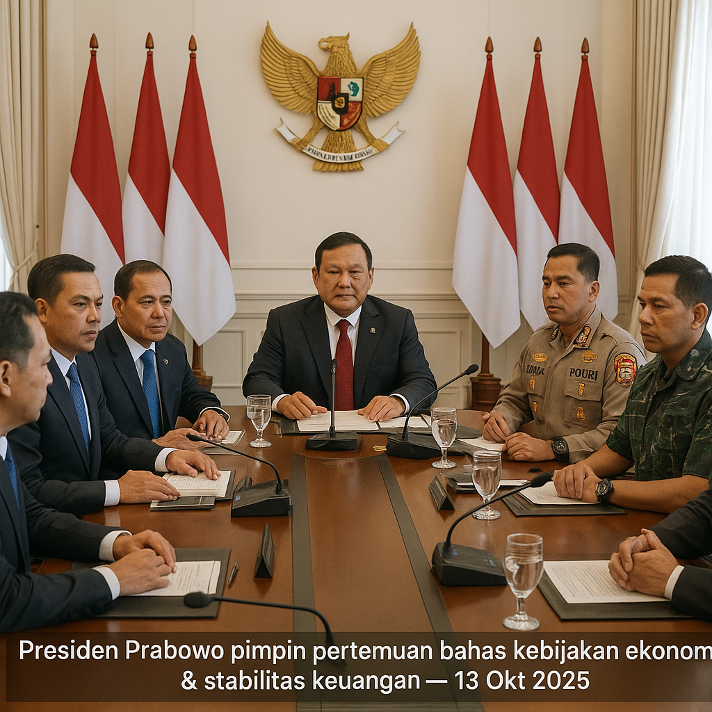 Presiden Prabowo Pimpin Pertemuan Bahas Kebijakan Ekonomi dan Stabilitas Keuangan Bersama Jajaran Kabinet