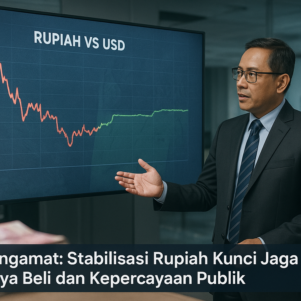 Pengamat: Stabilisasi Rupiah Kunci Jaga Daya Beli dan Kepercayaan Publik