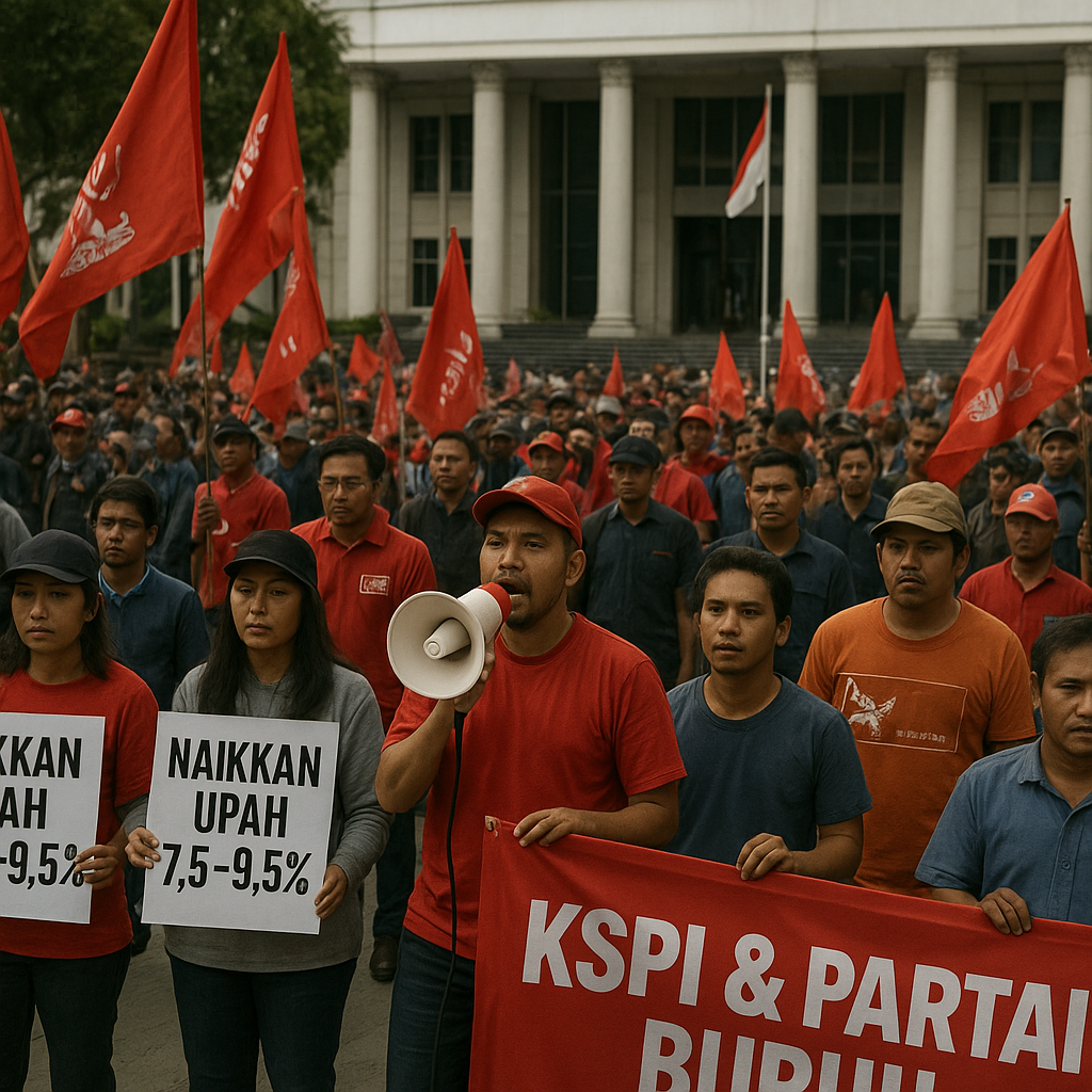 KSPI dan Partai Buruh Gelar Aksi Bergelombang di 38 Provinsi Kawal Penetapan Upah Minimum 2027