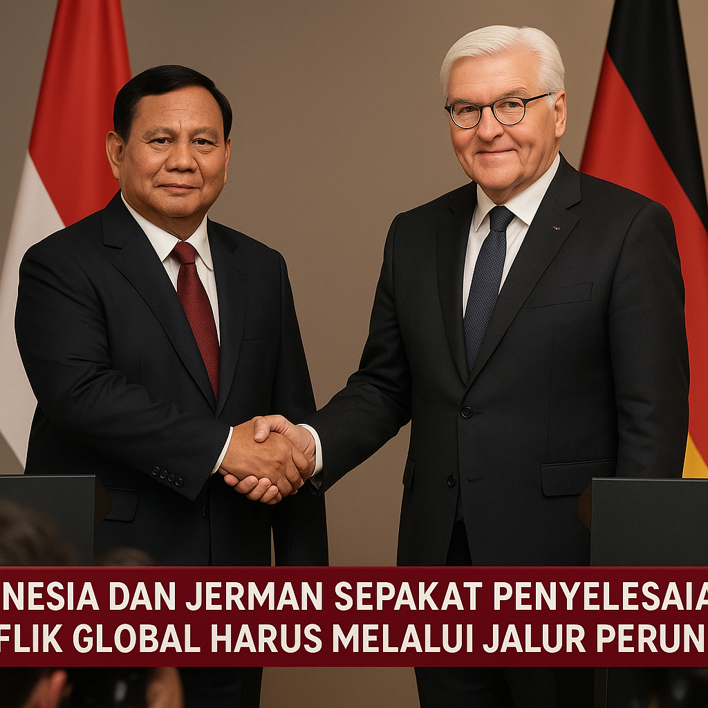 Indonesia dan Jerman Sepakat Penyelesaian Konflik Global Harus melalui Jalur Perundingan