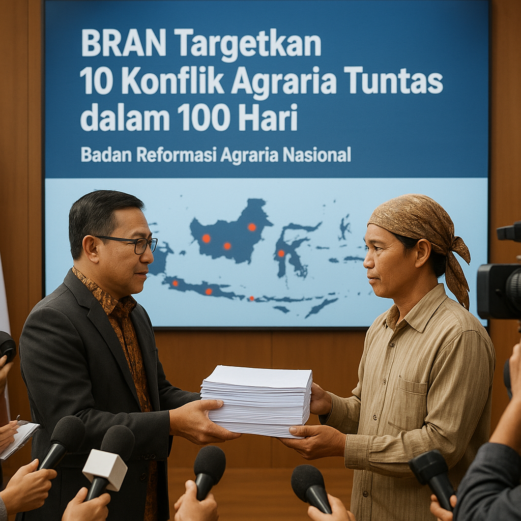BRAN Targetkan 10 Konflik Agraria Tuntas dalam 100 Hari