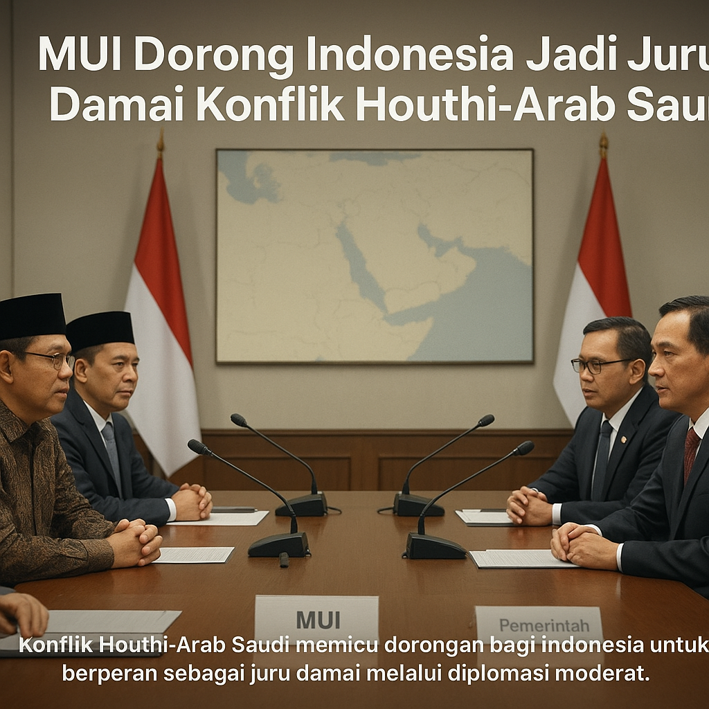MUI Dorong Indonesia Jadi Juru Damai Konflik Houthi-Arab Saudi