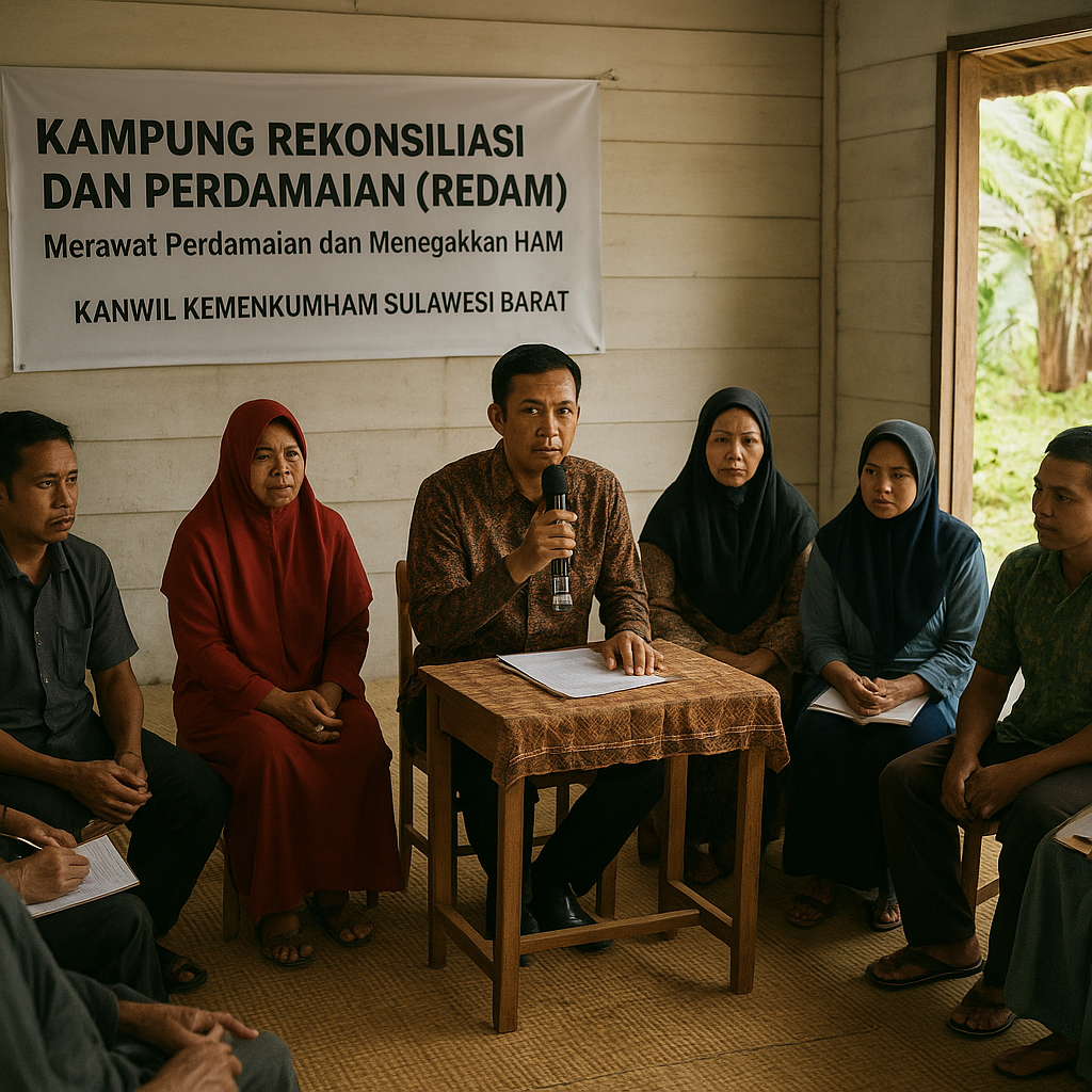 Kanwil KemenHAM Sulbar Perkuat Kampung Redam untuk Merawat Perdamaian dan Menegakkan HAM