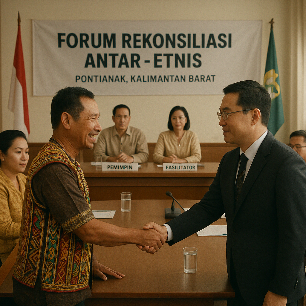 Forum Rekonsiliasi Antar-Etnis Digelar di Kalimantan Barat, Cegah Konflik Vertikal
