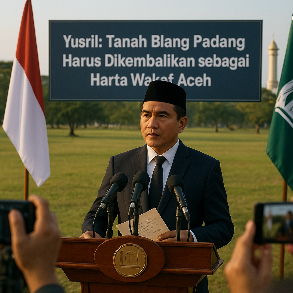 Yusril: Tanah Blang Padang Harus Dikembalikan sebagai Harta Wakaf Aceh