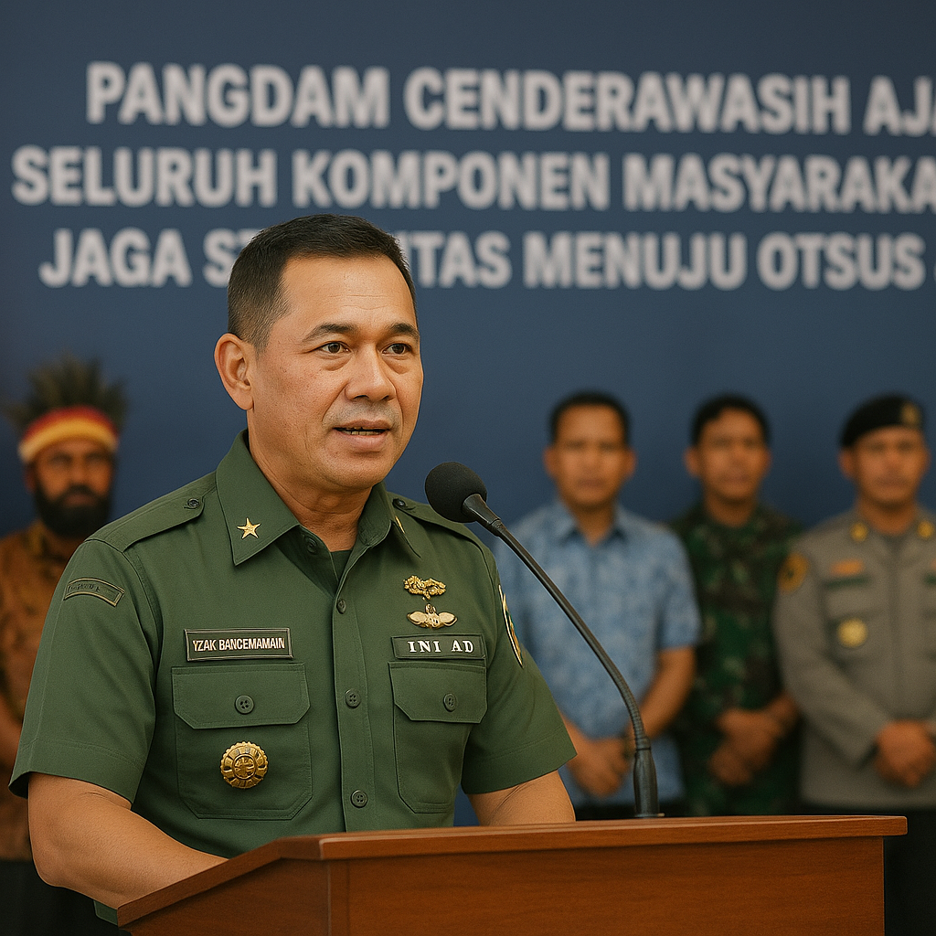 Pangdam Cenderawasih Ajak Seluruh Komponen Masyarakat Papua Jaga Stabilitas Menuju Otsus Jilid II