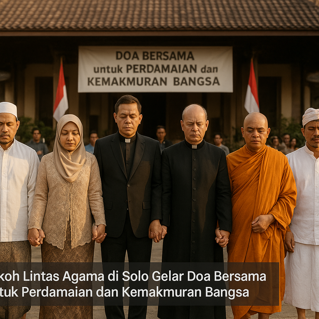 Tokoh Lintas Agama di Solo Gelar Doa Bersama untuk Perdamaian dan Kemakmuran Bangsa