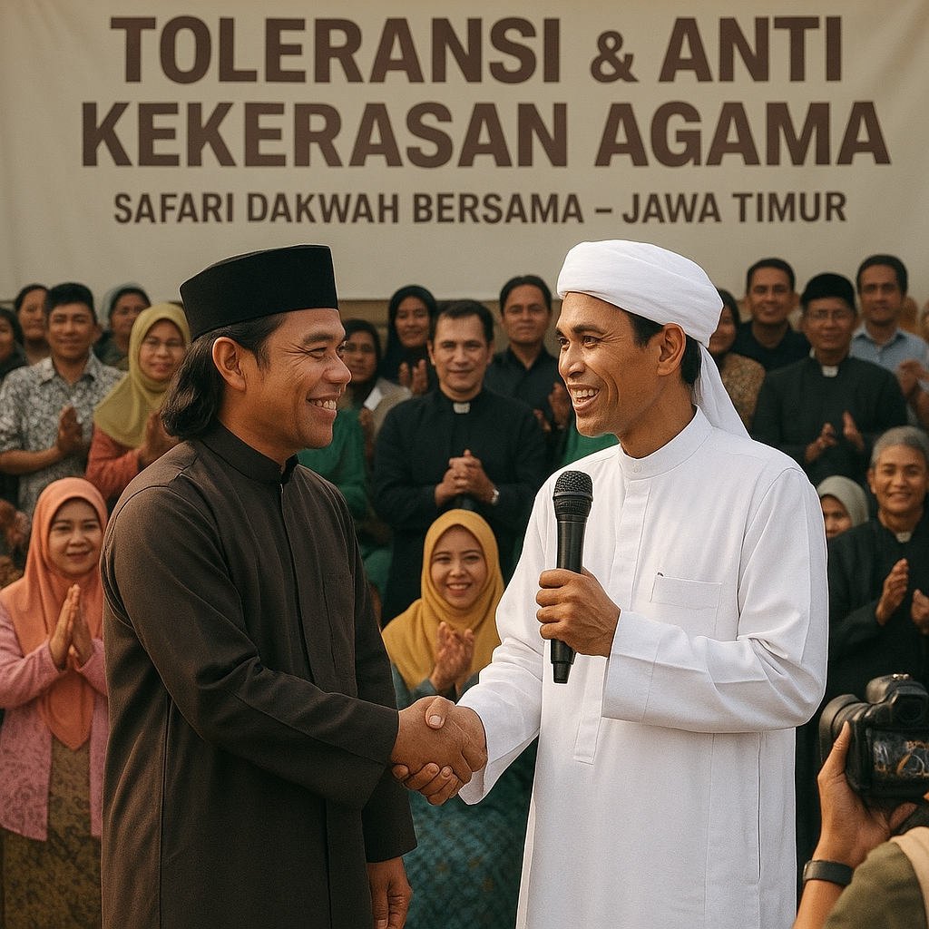 Gus Miftah dan Ustaz Abdul Somad Gelar Safari Dakwah Bersama, Tekankan Toleransi dan Penolakan terhadap Kekerasan Agama