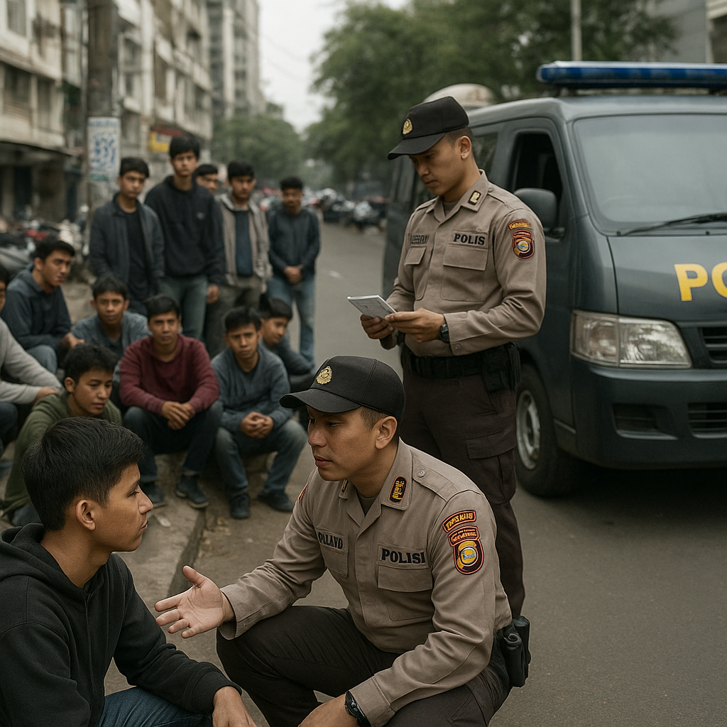 Polda Metro Tangkap 18 Pemuda Diduga Hendak Tawuran di Jaktim dan Jakpus