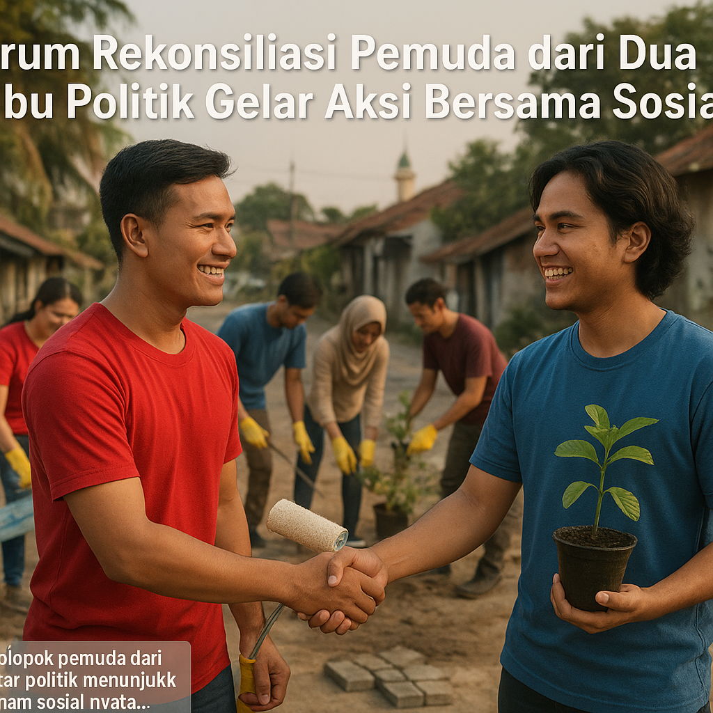 Forum Rekonsiliasi Pemuda dari Dua Kubu Politik Gelar Aksi Bersama Sosial