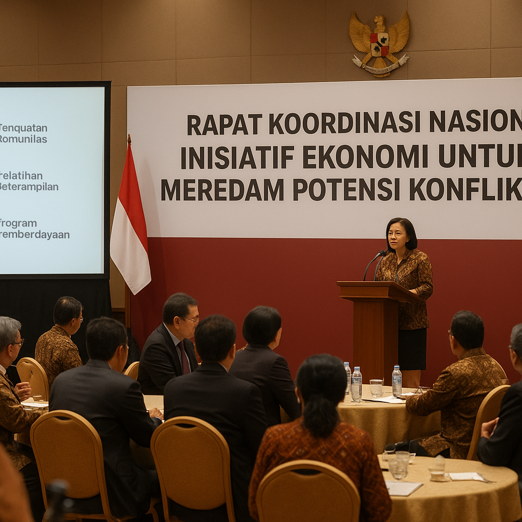 Rapat Koordinasi Nasional: Inisiatif Ekonomi untuk Meredam Potensi Konflik Sosial