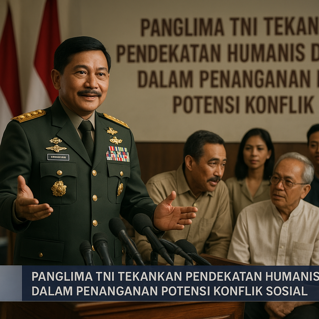 Panglima TNI Tekankan Pendekatan Humanis dan Dialog Dalam Penanganan Potensi Konflik Sosial